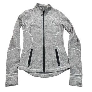 Lululemon Athletica Gray Utility Jacket with Standing Collar